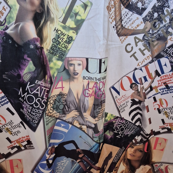 Vintage-Inspired Vogue Magazine Shower Curtain – Retro Glam Bathroom Decor - Picture 4 of 6